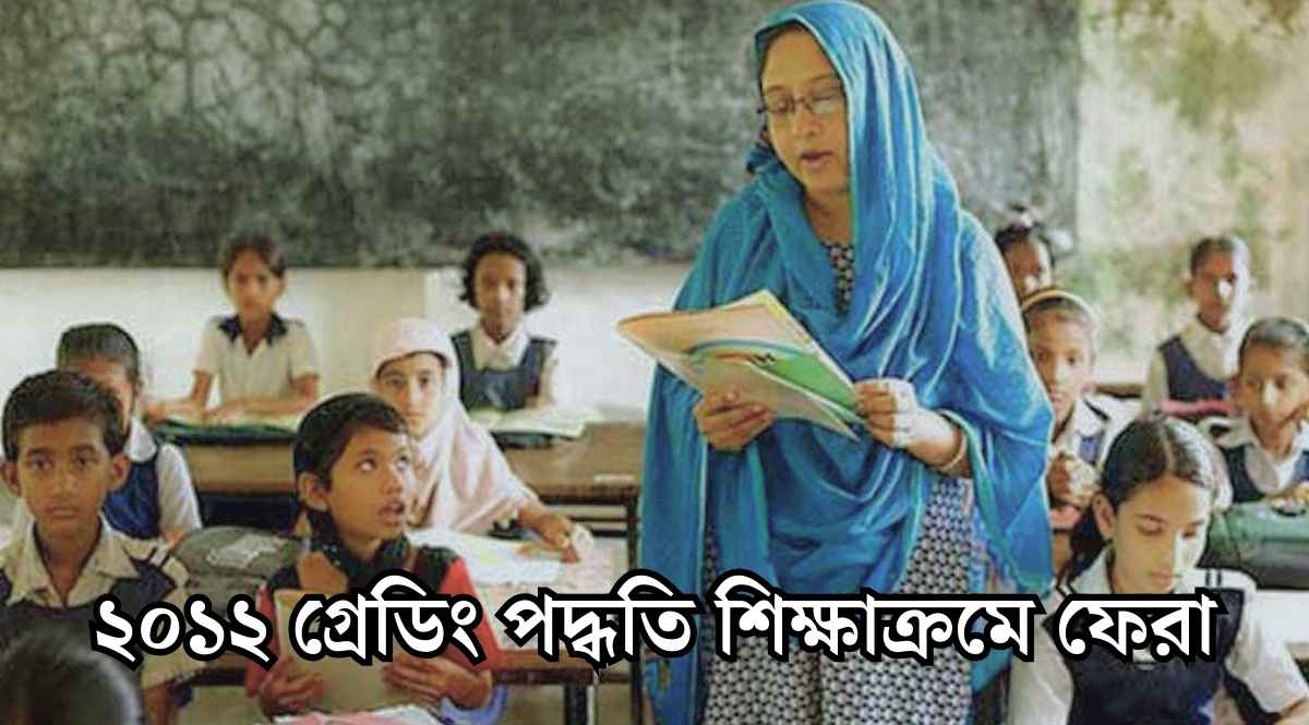 ২০১২ গ্রেডিং পদ্ধতি শিক্ষাক্রমে ফেরা।